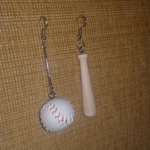 SALE! Baseball earrings - Picture 3 of 5